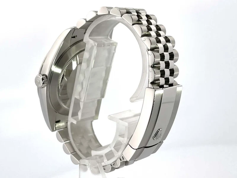 Rolex Datejust 41 Rhodium 126334 Jubile-Band LC100 aus 2019