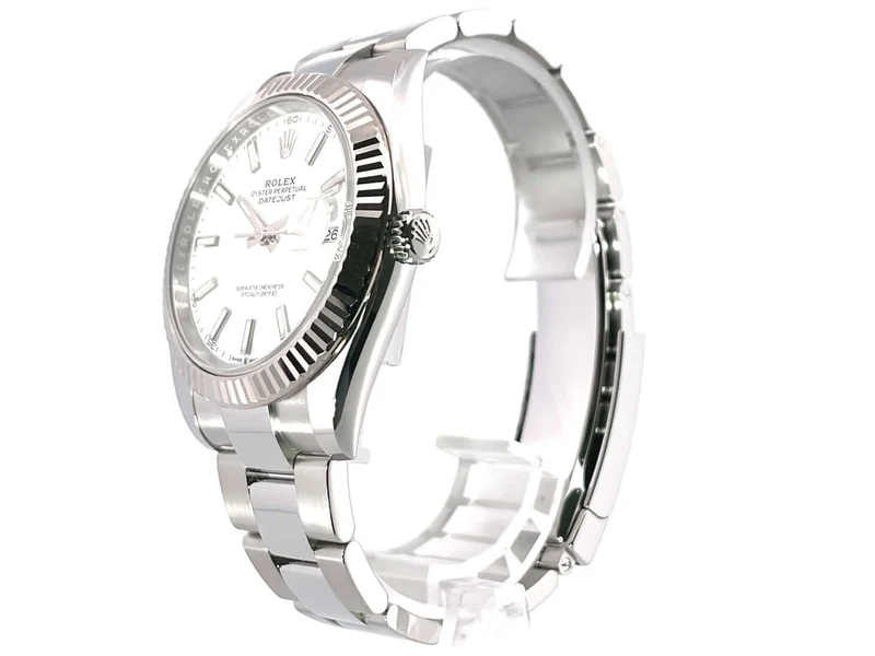Rolex Datejust 41 Edelstahl Weißgold 126334 Weiß ungetragen aus 2020