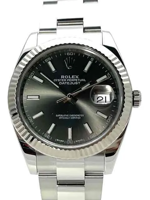 Rolex Datejust 41 Ref. 126334 Rhodium aus 2017 LC137