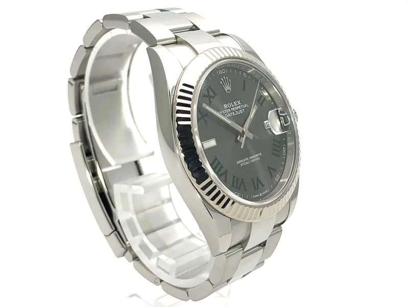 Rolex Datejust 41 Ref. 126334 Rhodium Römisch LC100 aus 2018