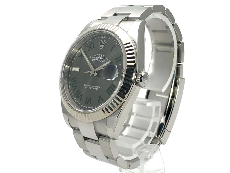 Rolex Datejust 41 Ref. 126334 Rhodium Römisch LC100 aus 2018