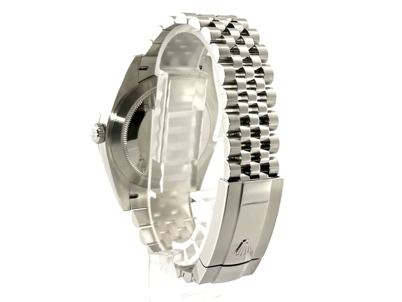 Rolex Datejust 41 Edelstahl Weißgold 126334 Rhodium Römisch Jubile-Band