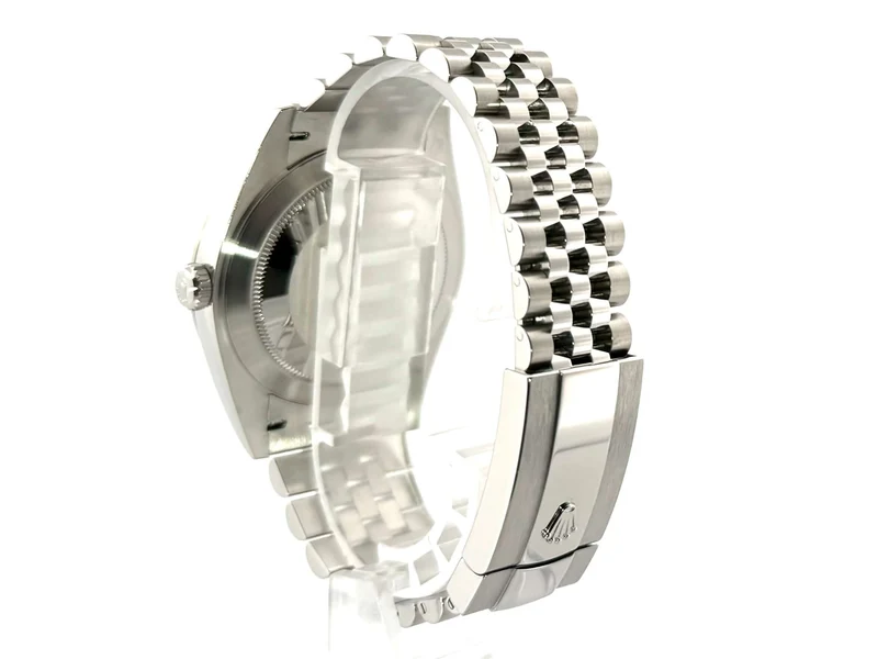 Rolex Datejust 41 Edelstahl Weißgold 126334 Schwarz Jubile-Band