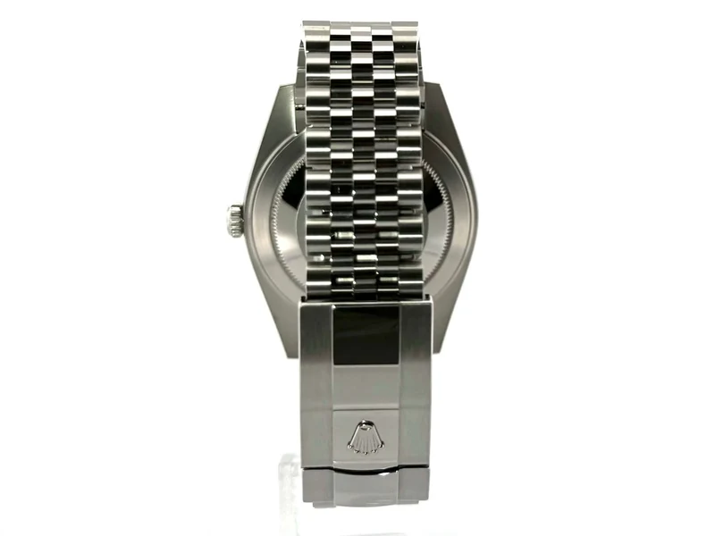Rolex Datejust 41 Edelstahl Weißgold 126334 Schwarz Jubile-Band