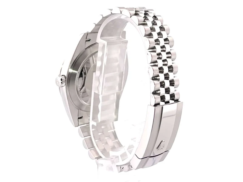 Rolex Datejust 41 Edelstahl Weißgold 126334 Schwarz Jubile-Band