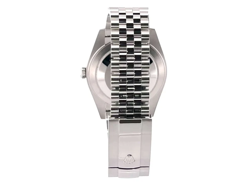 Rolex Datejust 41 Edelstahl Weißgold 126334 Schwarz Jubile-Band