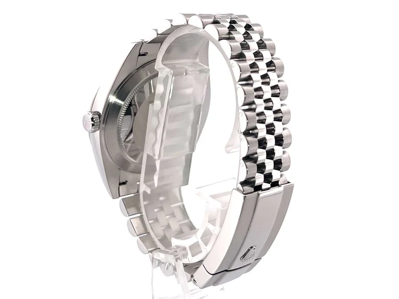 Rolex Datejust 41 Edelstahl Weißgold 126334 Rhodium Diamant Jubile-Band
