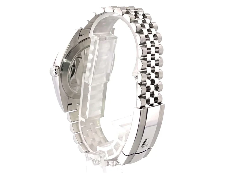 Rolex Datejust 41 Edelstahl Weißgold 126334 Schwarz Jubile-Band