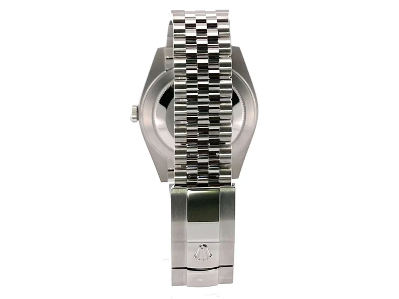 Rolex Datejust 41 Edelstahl Weißgold 126334 Schwarz Jubile-Band