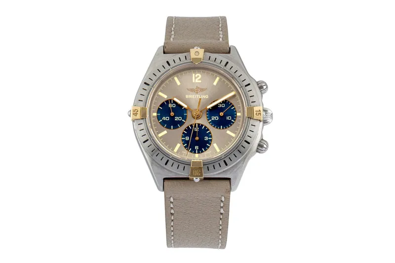 Breitling Callisto chronograph gilt / steel manual winding men's watch 80520 [2600900]
