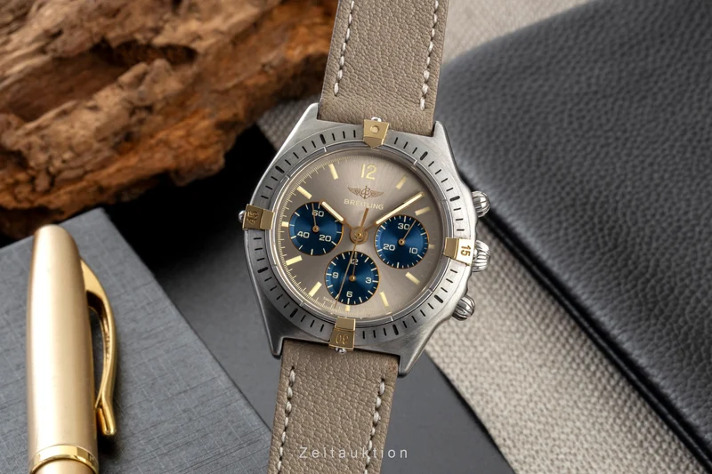 Breitling Callisto chronograph gilt / steel manual winding men's watch 80520 [2600900]