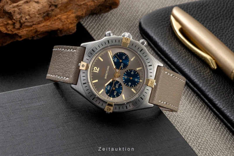 Breitling Callisto chronograph gilt / steel manual winding men's watch 80520 [2600900]