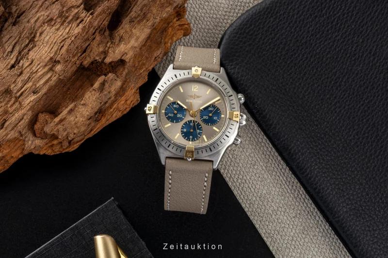 Breitling Callisto chronograph gilt / steel manual winding men's watch 80520 [2600900]