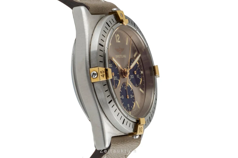 Breitling Callisto chronograph gilt / steel manual winding men's watch 80520 [2600900]