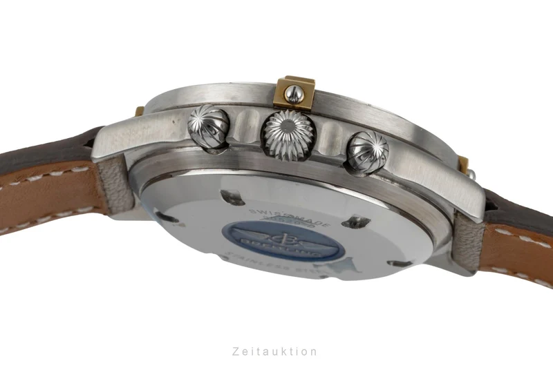 Breitling Callisto chronograph gilt / steel manual winding men's watch 80520 [2600900]