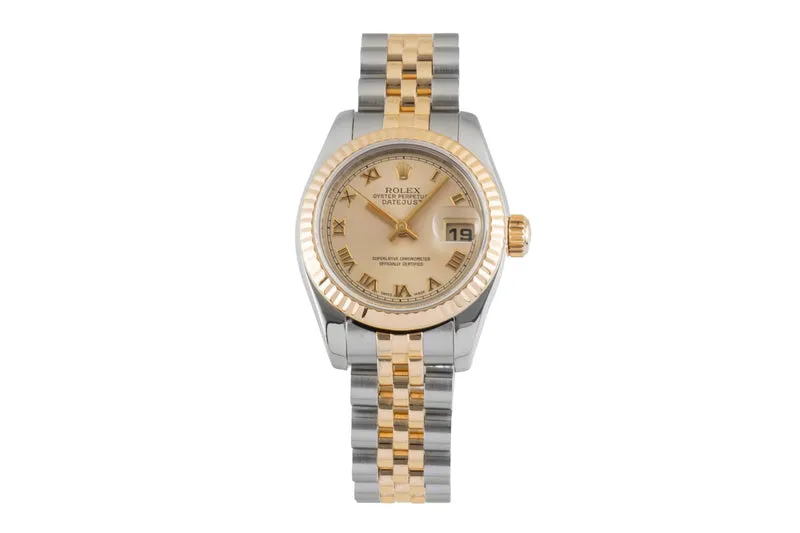Rolex Lady Datejust Steel / rubber automatic women's watch 179173 [2600997]