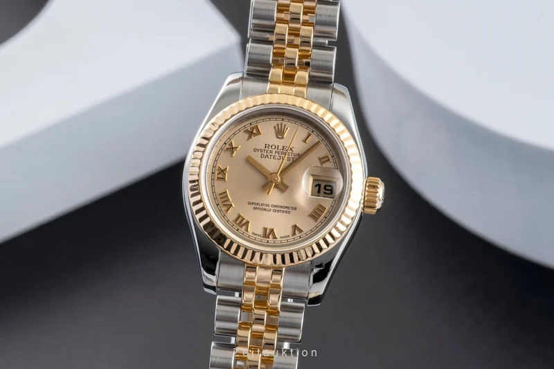 Rolex Lady Datejust Steel / rubber automatic women's watch 179173 [2600997]