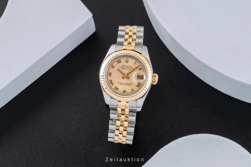 Rolex Lady Datejust Steel / rubber automatic women's watch 179173 [2600997]
