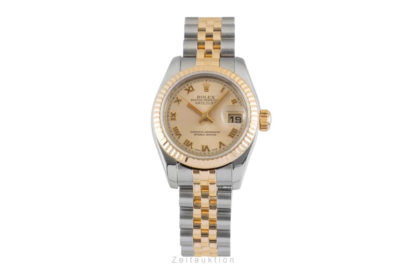 Rolex Lady Datejust Steel / rubber automatic women's watch 179173 [2600997]