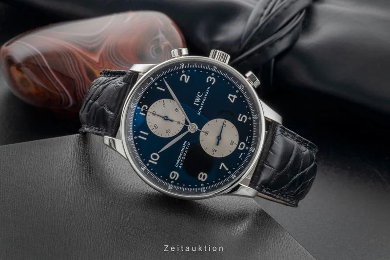 IWC Portugieser chronograph steel automatic men's watch IW371404 LP: 9100EUR [2600782]