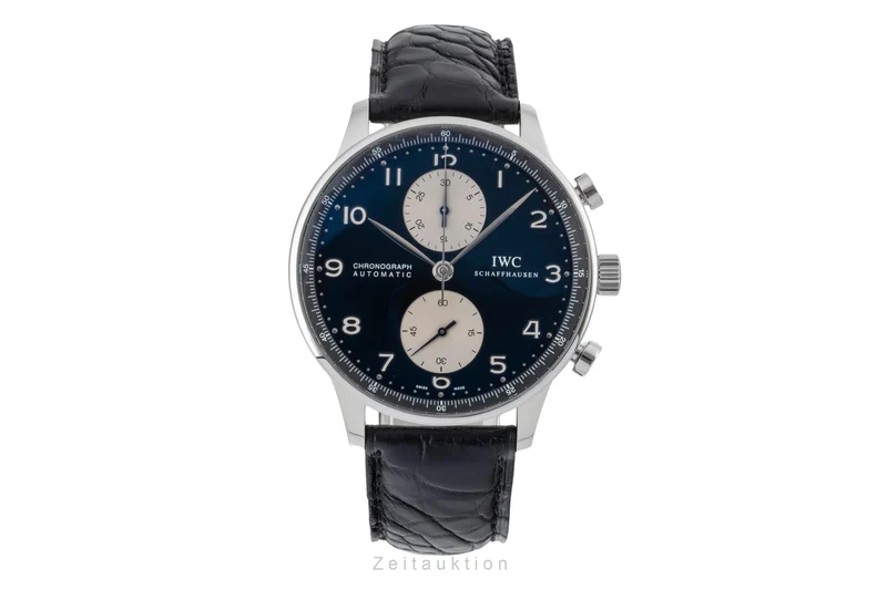 IWC Portugieser chronograph steel automatic men's watch IW371404 LP: 9100EUR [2600782]