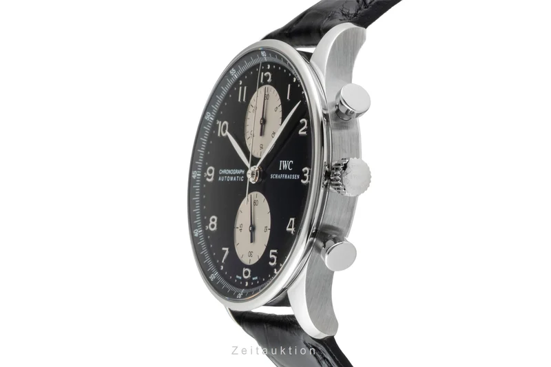 IWC Portugieser chronograph steel automatic men's watch IW371404 LP: 9100EUR [2600782]