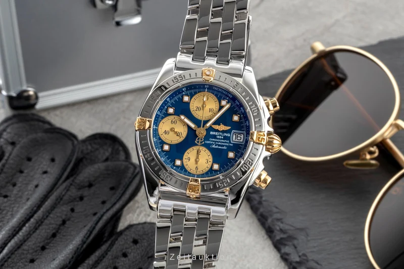 Breitling Cockpit chronograph steel / gold automatic men's watch B13357 [2600985]