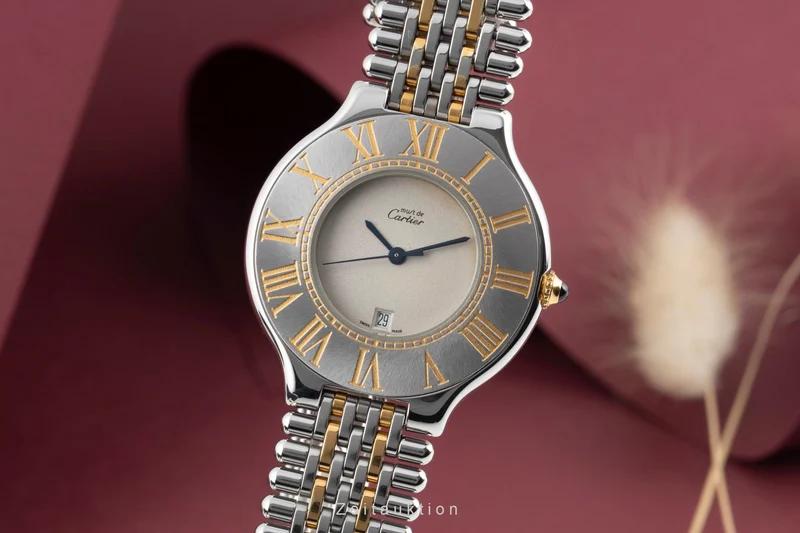 Cartier Ligne 21 gilt / steel quartz men's watch W10052F4 [2506035]