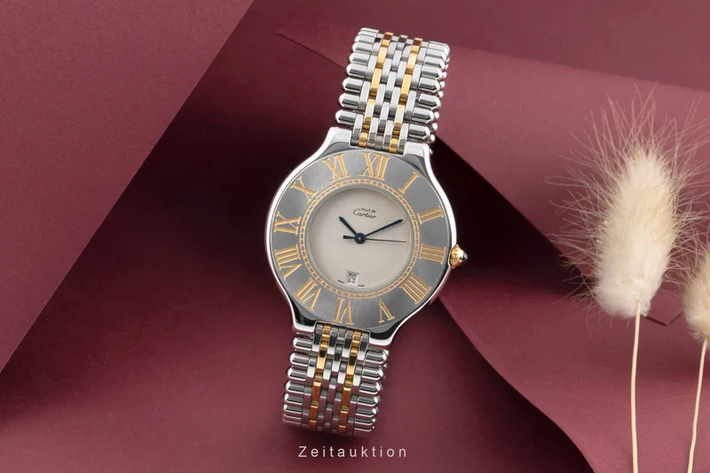 Cartier Ligne 21 gilt / steel quartz men's watch W10052F4 [2506035]