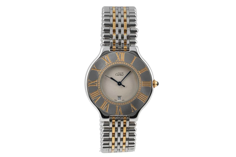 Cartier Ligne 21 gilt / steel quartz men's watch W10052F4 [2506035]
