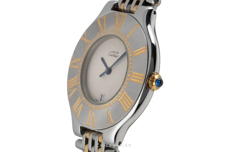 Cartier Ligne 21 gilt / steel quartz men's watch W10052F4 [2506035]