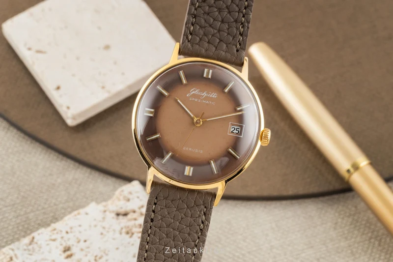 Glashütte Spezimatic gilt-brass automatic men's watch Vintage [2600576]