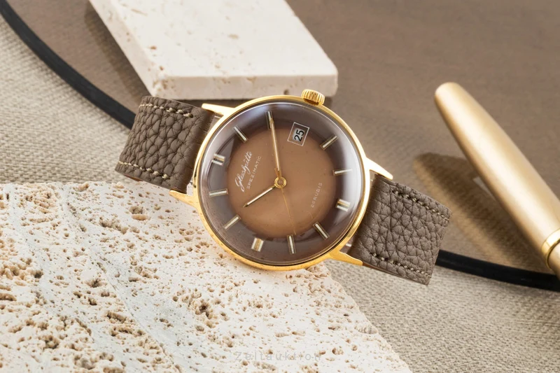 Glashütte Spezimatic gilt-brass automatic men's watch Vintage [2600576]