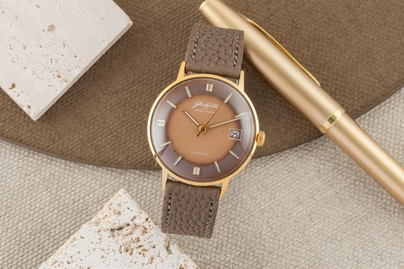 Glashütte Spezimatic gilt-brass automatic men's watch Vintage [2600576]