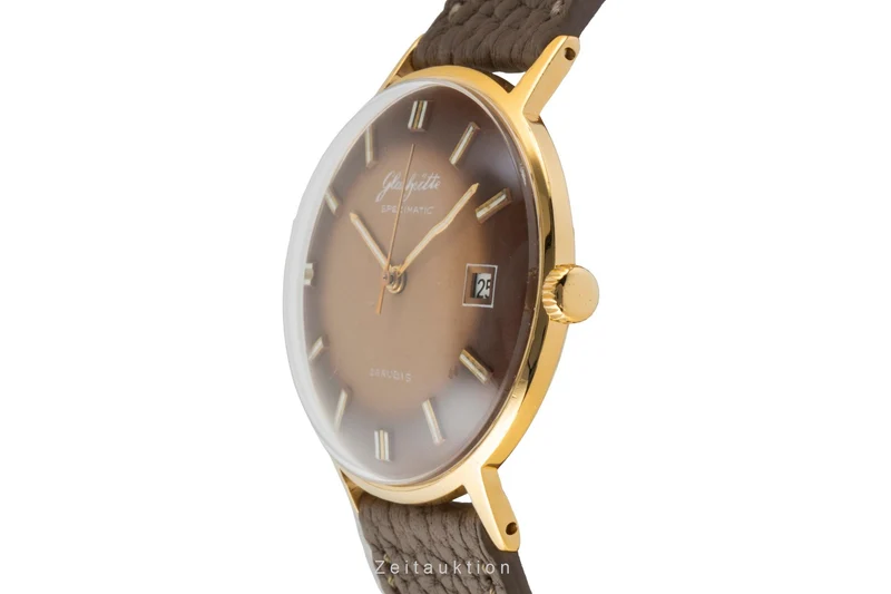 Glashütte Spezimatic gilt-brass automatic men's watch Vintage [2600576]