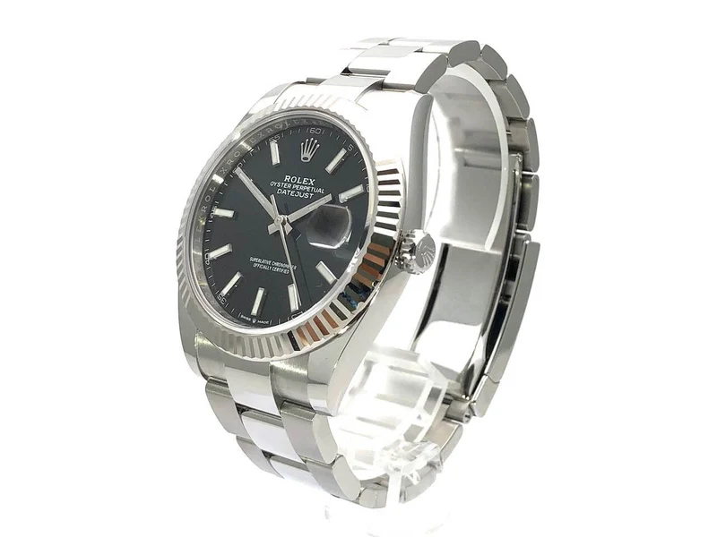 Rolex Datejust 41 Edelstahl Weißgold 126334 Schwarz 2021 ungetragen