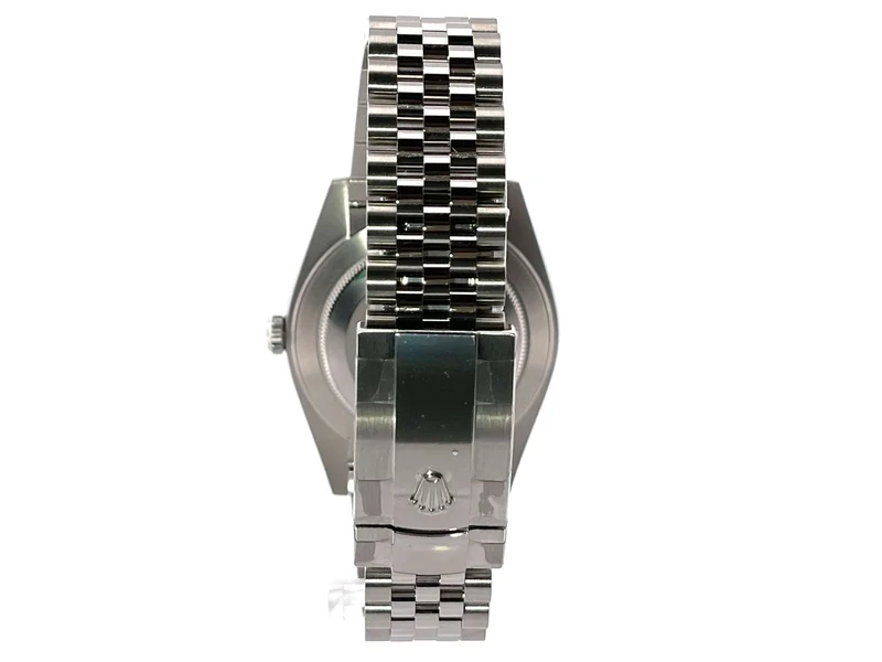Rolex Datejust 41 Edelstahl Weißgold 126334 Schwarz Jubile-Band verklebt