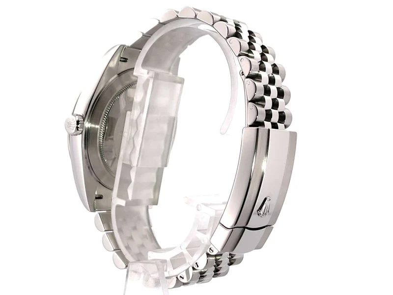 Rolex Datejust 41 Edelstahl Weißgold 126334 Schwarz Diamant 2019 Jubile-Band
