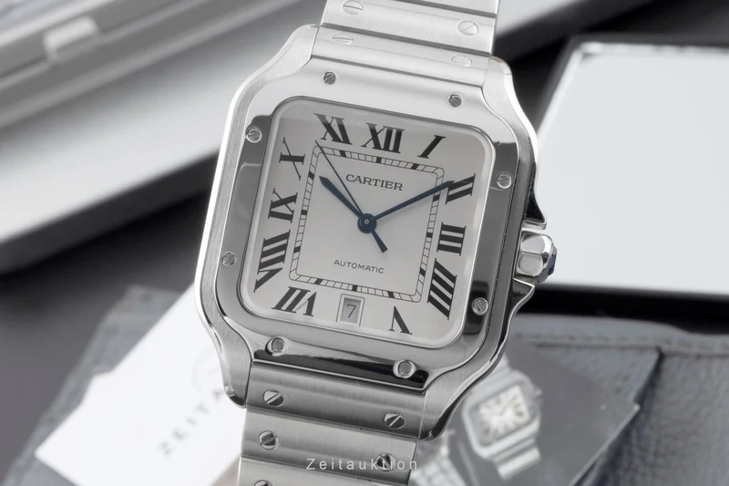 Cartier Santos steel automatic unisex WSSA0009 LP: 8850EUR [2506510]