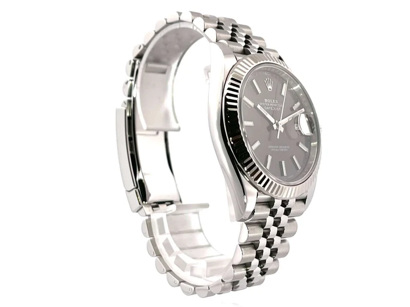 Rolex Datejust 41 Edelstahl Weißgold 126334 Rhodium Jubile-Band aus 2018