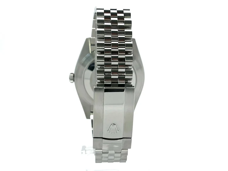 Rolex Datejust 41 Edelstahl Weißgold 126334 Schwarz Dia aus 2018 LC100 Jubile-Band