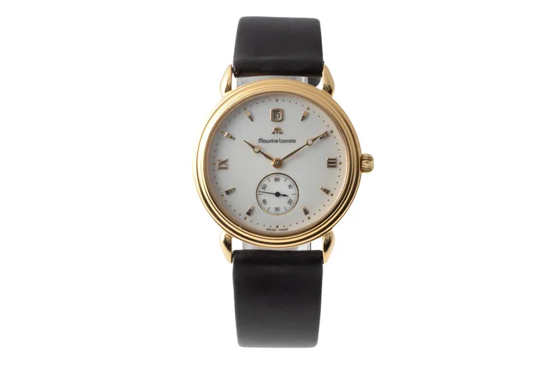 Maurice Lacroix Masterpiece gilt-brass manual winding men's watch 93489 Limited [2600056]