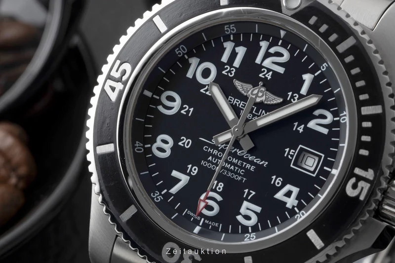 Breitling Superocean steel automatic men's watch A17392D7/BD68 [2506521]