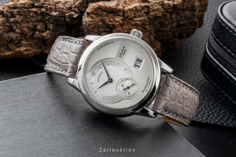 Glashütte PanoMaticDate steel automatic men's watch 90-01-02-02-04 [2600288]