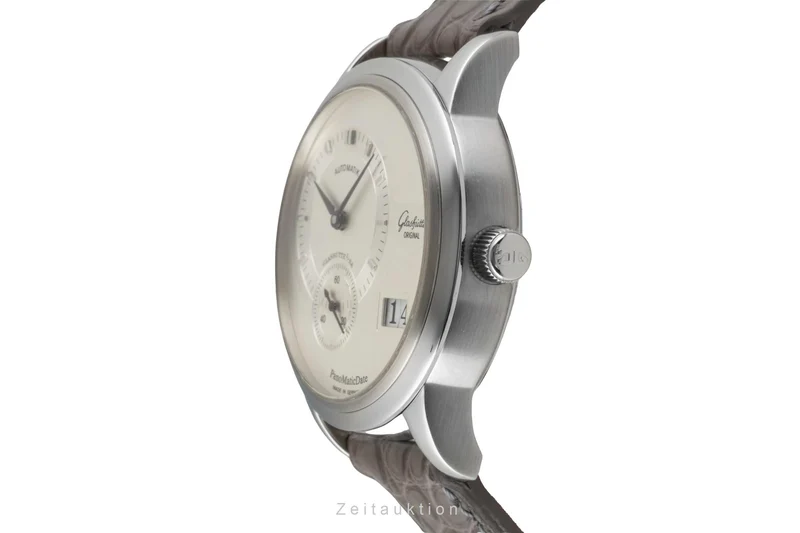 Glashütte PanoMaticDate steel automatic men's watch 90-01-02-02-04 [2600288]
