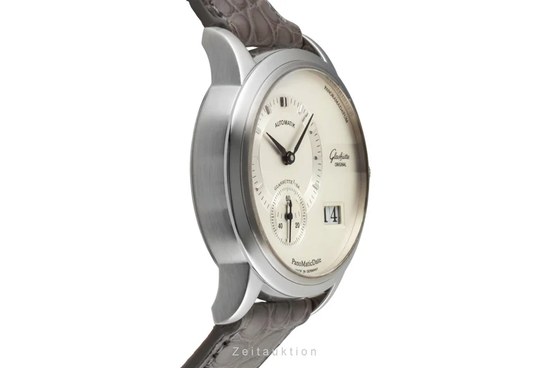 Glashütte PanoMaticDate steel automatic men's watch 90-01-02-02-04 [2600288]