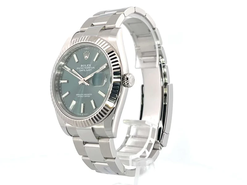 Rolex Datejust 41 Edelstahl Weißgold 126334 Mint Green