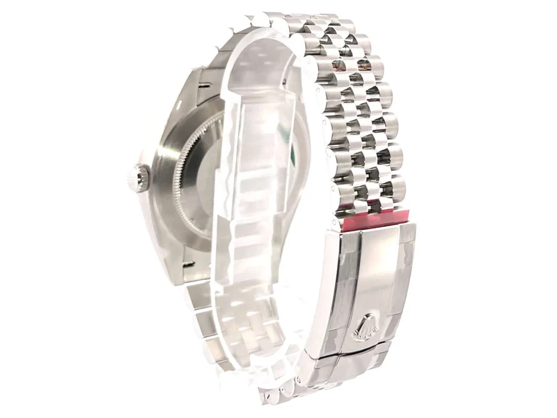 Rolex Datejust 41 Edelstahl Weißgold 126334 Mint Green Riffel Jubile-Band
