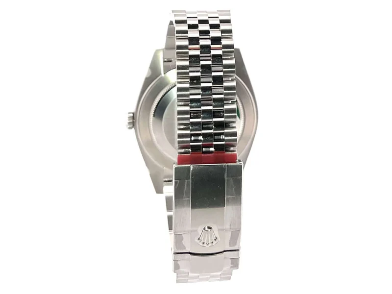Rolex Datejust 41 Edelstahl Weißgold 126334 Mint Green Riffel Jubile-Band