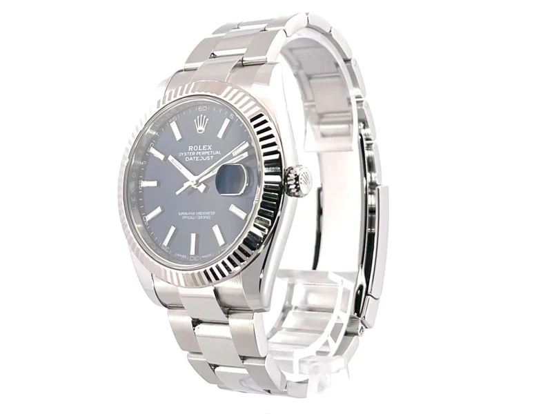 Rolex Datejust 41 Edelstahl Weißgold 126334 Blau 126334 Oyster-Band